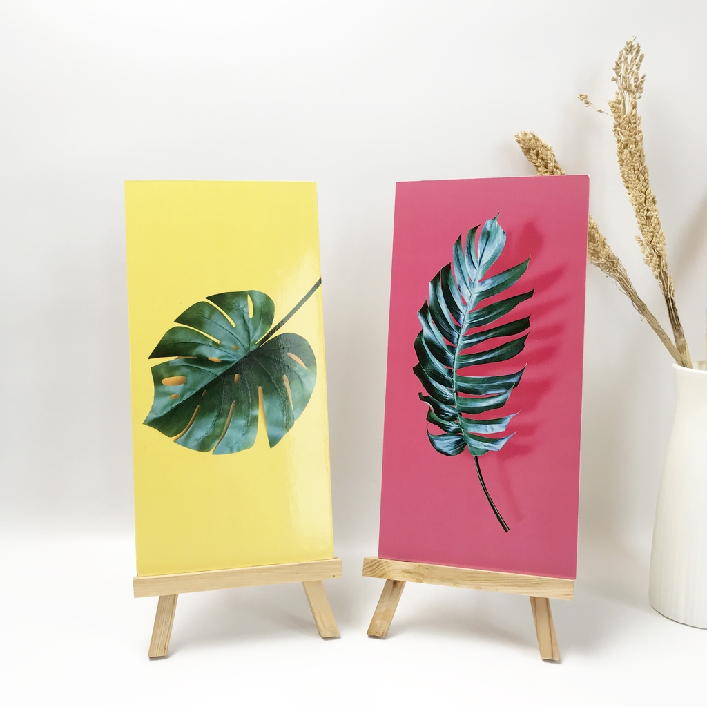 TENNESY HIASAN DINDING WALL DECOR DAUN TANAMAN 15x30CM PAJANGAN KAYU POSTER DEKORASI DINDING KAMAR TIDUR RUMAH LEAVES PLANTS