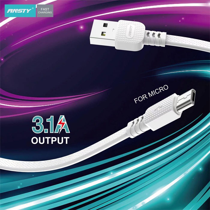ANSTY CAR 03 SAVER CHARGER MOBIL SET 2 USB 2 IN 1 KABEL FAST CHARGING