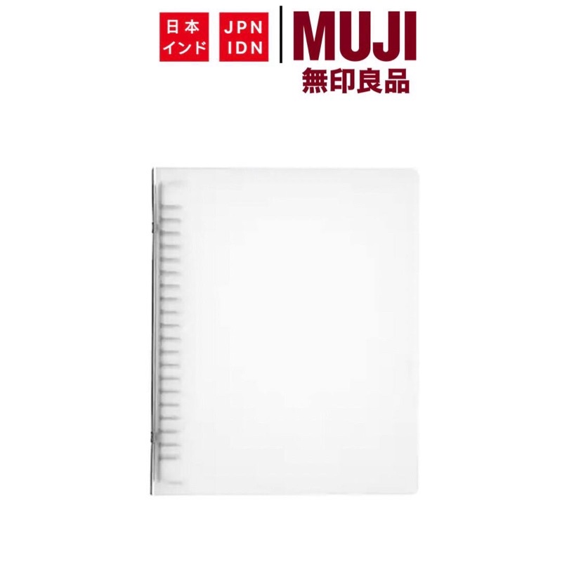 [Ready stock] MUJI BINDER Ring besi dan Ring Bening ukuran A5, B5, dan A4