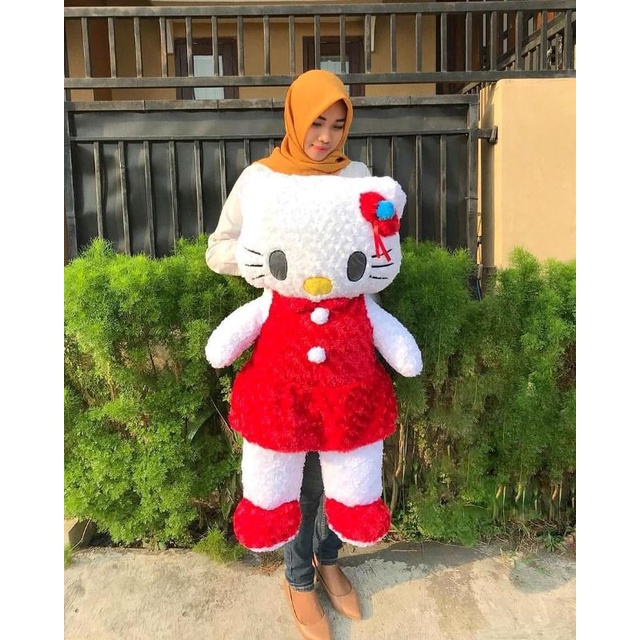 boneka hello kitty jumbo besar bulu rasfur snail boneka besar murah boneka lucu 1 meter