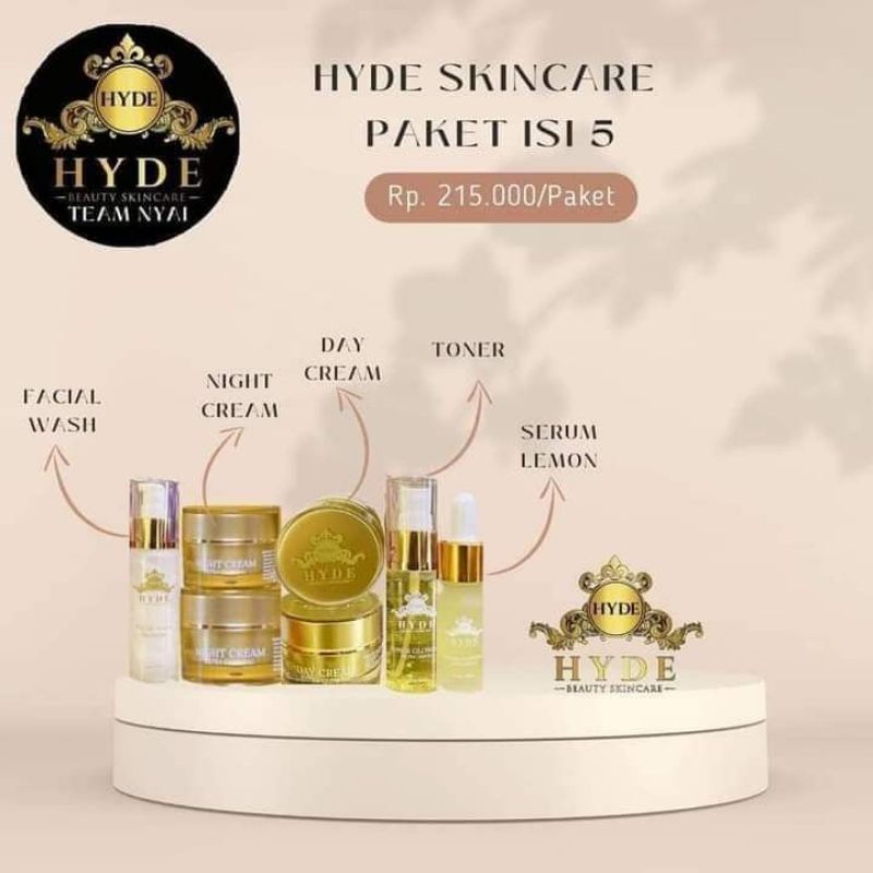 HYDE SKINCARE PAKET ISI 5