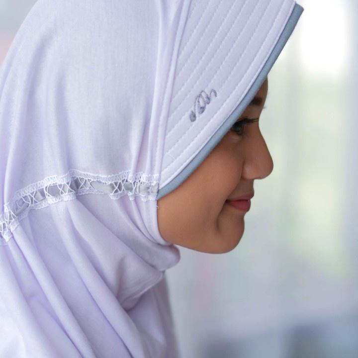 KERUDUNG ANAK SD PREMIUM / HIJAB INSTAN KAOS / BERGO ANAK SD SEKOLAH INNOVA PUTIH ASRA HIJAB