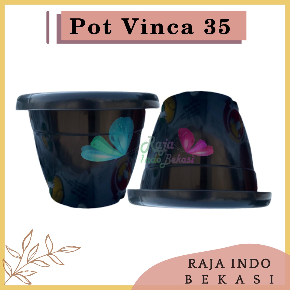 Rajaindobekasi Pot Gentong VINCA 35 Hitam Pot Plastik Bunga Jumbo Besar Tebal Murah Tanaman Bkn Pot Tawon 35 Pot Tulip 45 20 30 Galaxy 25 40-Pot Bunga Putih 35 Strawberry | Pot Tanaman Plastik Besar