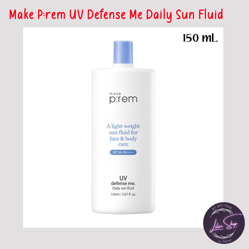 MAKE P:REM MAKE PREM UV DEFENSE ME DAILY SUN FLUID
