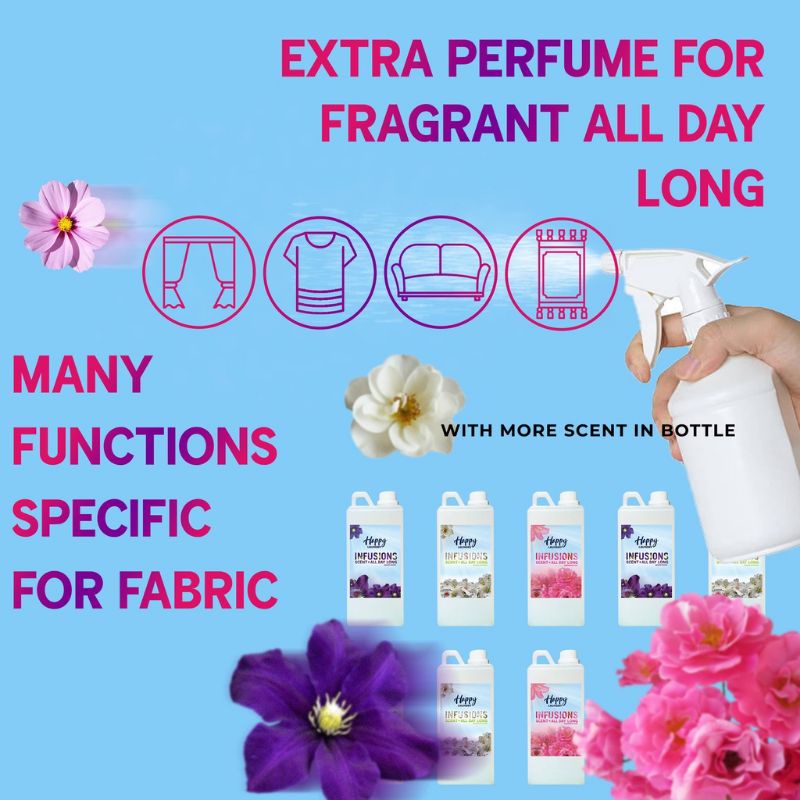 PARFUME LAUNDRY GRADE A  1 LITER HAPPY LAUNDRY / PARFUME / PEWANGI PAKAIAN