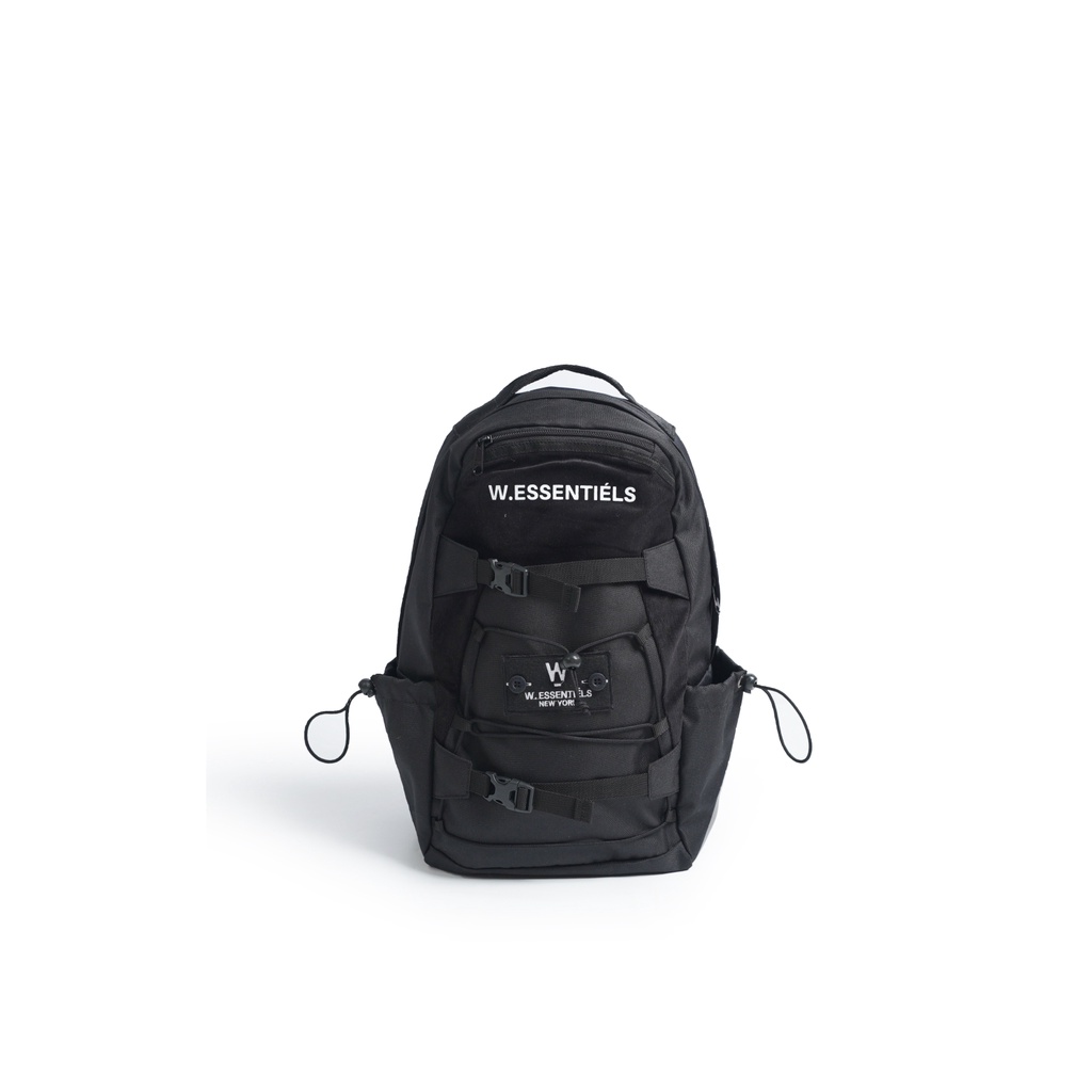 W.Essentiels Tas Backpack Alsace W/Corduroy Detail Black
