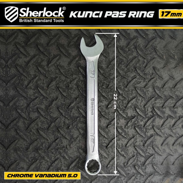 Kunci Pas Ring (Pro-D Series) uk. 17 mm Original Sherlock (1 Pcs)