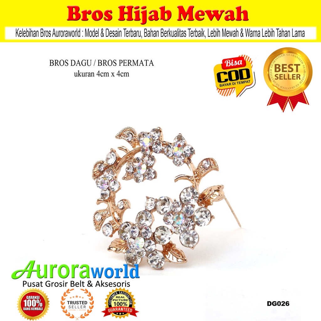 Auroraworld Bros Hijab Bros Mewah Kualitas Super bisa COD