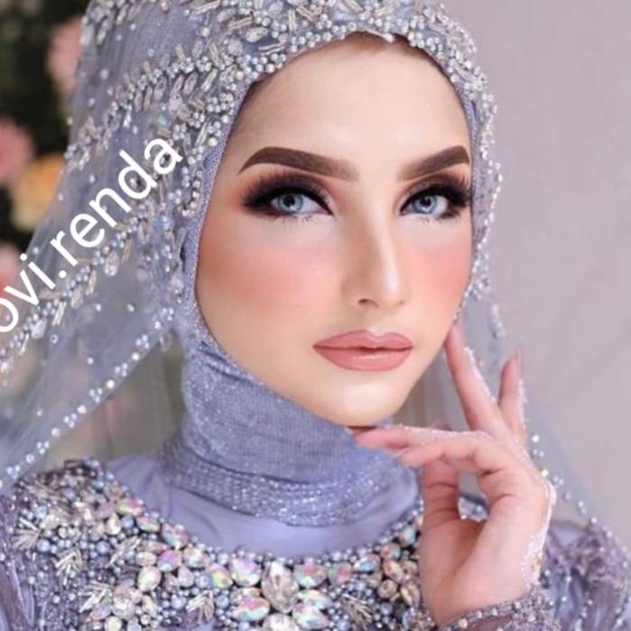 Berkualitas Slayer Pengantin Diamond / Veil Mutiara Diamond / Kerudung Pengantin .,