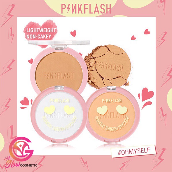 PINKFLASH LASTING MATTE PRESSED POWDER 7GR