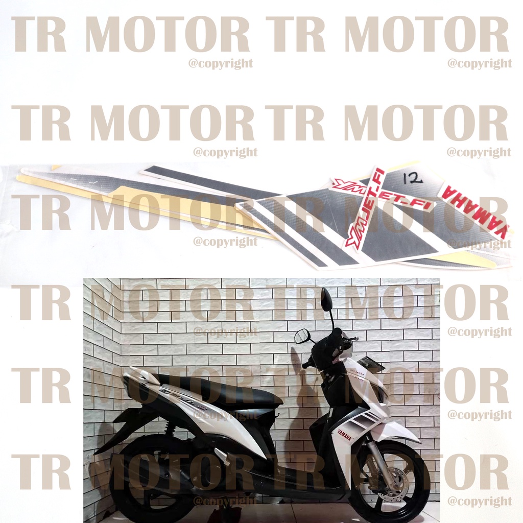 Stiker Motor Soul GT 2012 Sticker Striping Lis Full Set Motor