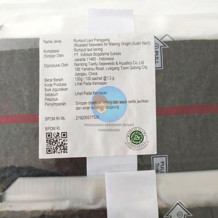 

Triangle Onigiri Sushi Nori 100 Sheet HALAL MUI / Wrapper 100 Lembar