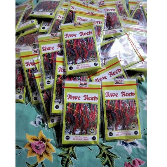 Cabe Awe Aceh 10 Gram - Benih Cabe Merah Keriting Awe Aceh - Bibit Cabe Awe Aceh - CMK Awe Aceh (KODE Y277)