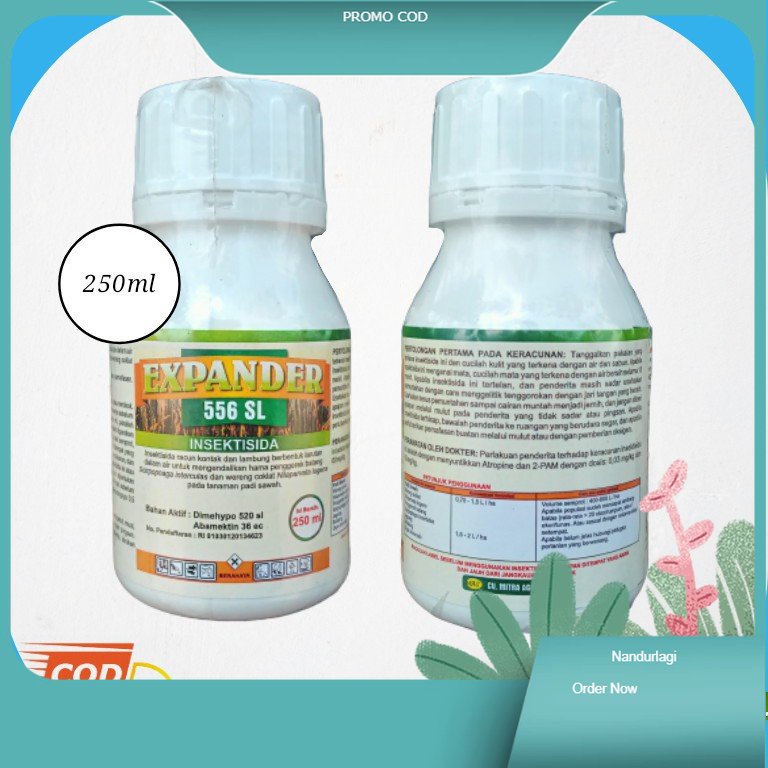 Promo Insektisida Expander 250 ml 556 SL Mengusir Hama Wereng Padi dimehipo abamektin ekpander ex pa