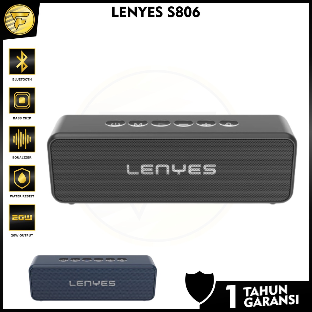 LENYES S806 Speaker Bluetooth waterproof ip67 outdoor wireless TWS HIFI SOUND voice assistant original