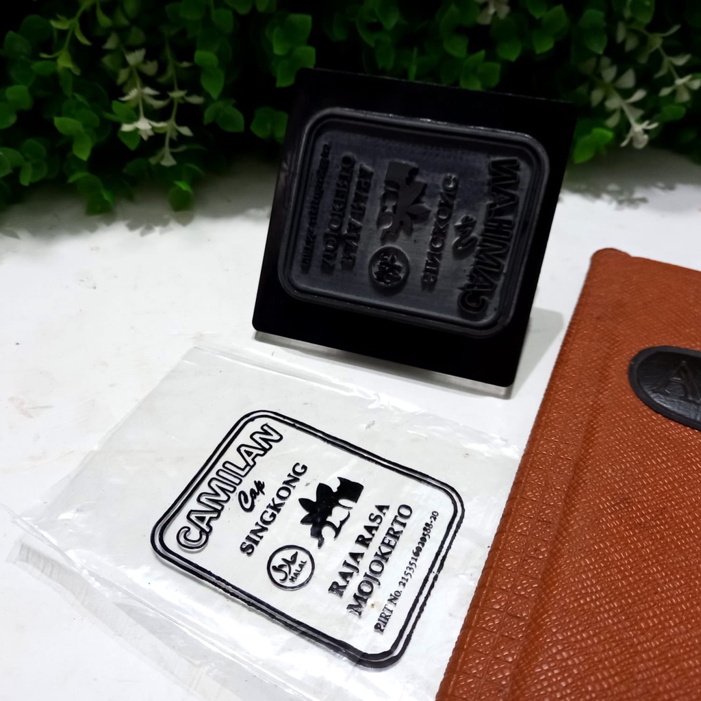 Jual Stempel Plastik Kemasan Produk Stempel UMKM Stempel Anti Luntur