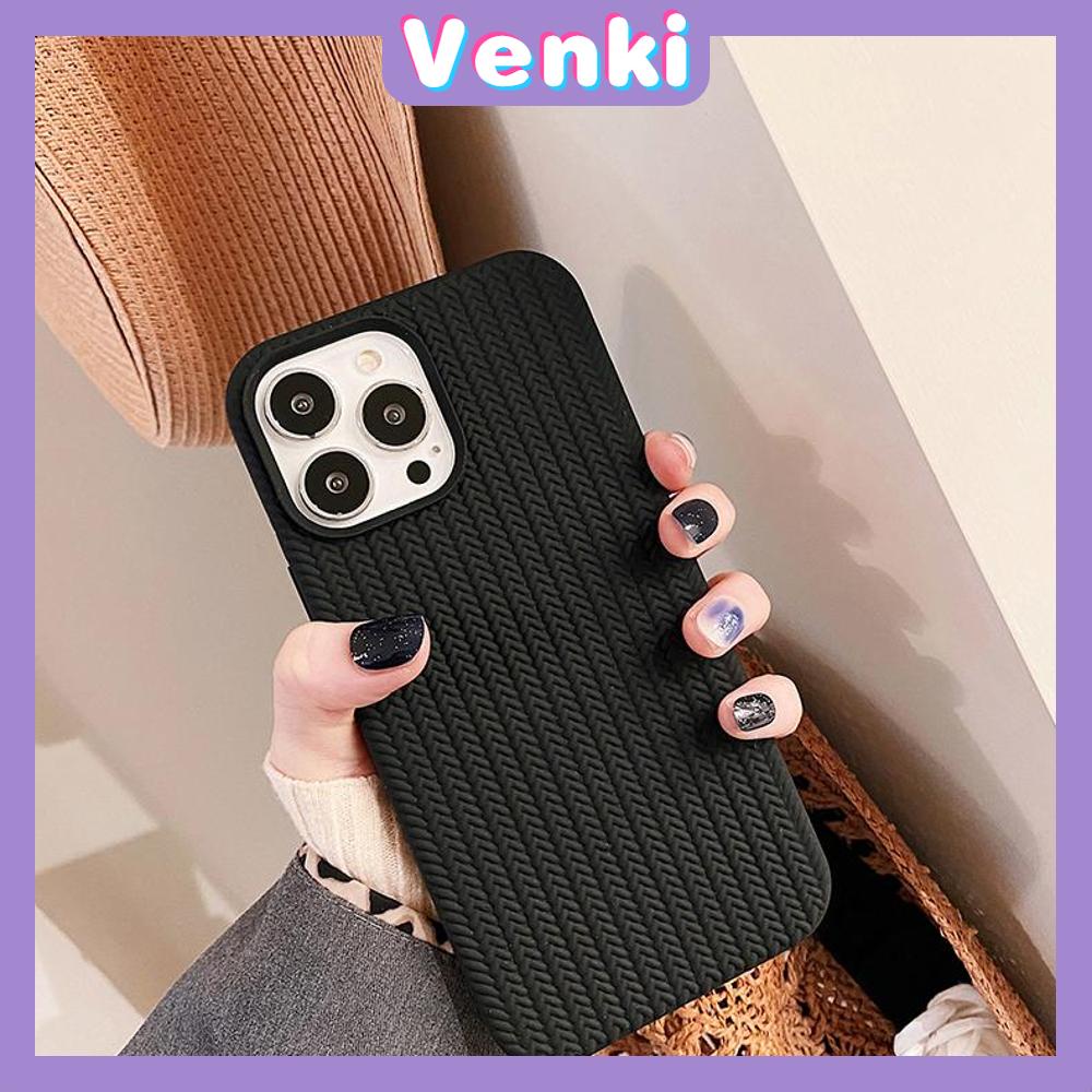 Case For iPhone 14 Series TPU Soft Simple Case Woven Texture Solid Color Black White Case Camera Protection Shockproof Compatible For iPhone 14 13 12 11 Plus Pro Max 7 Plus X XR