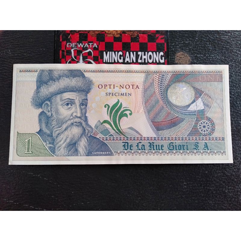 Uang Kuno Jadul Antik Asli Specimen De La Rue Giori S A Uniface