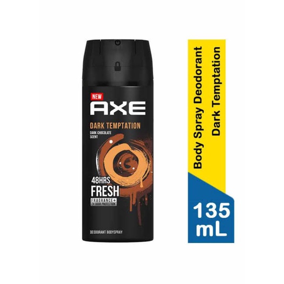 Jual Axe Deodorant Deo Body Spray Parfum Pria Dark Temptation 135Ml