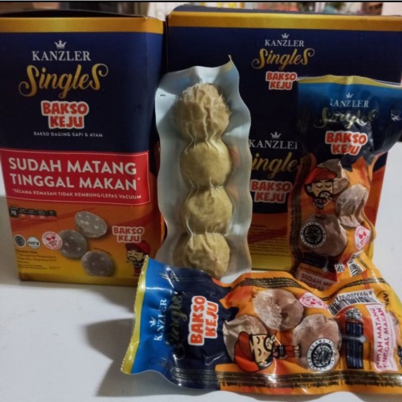 

Bakso kanzler singles 1 box isi 12 pcs bakso premium asli enak