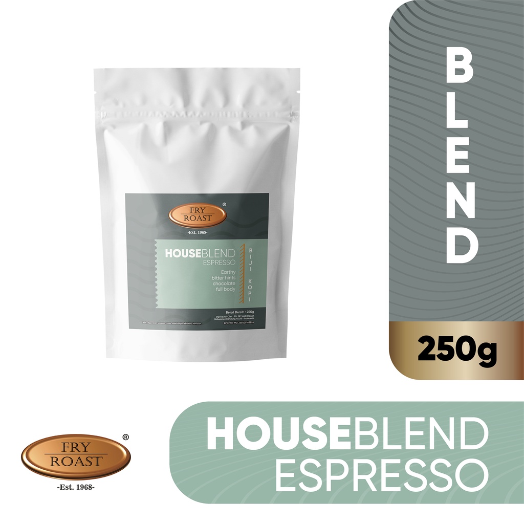 

KOPI HOUSE BLEND ESPRESSO GOLD (BIJI/BUBUK) 250 GRAM