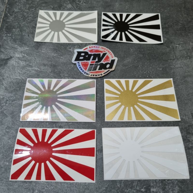 STICKER STIKER BENDERA RISING SUN JDM JEPANG CUTTING