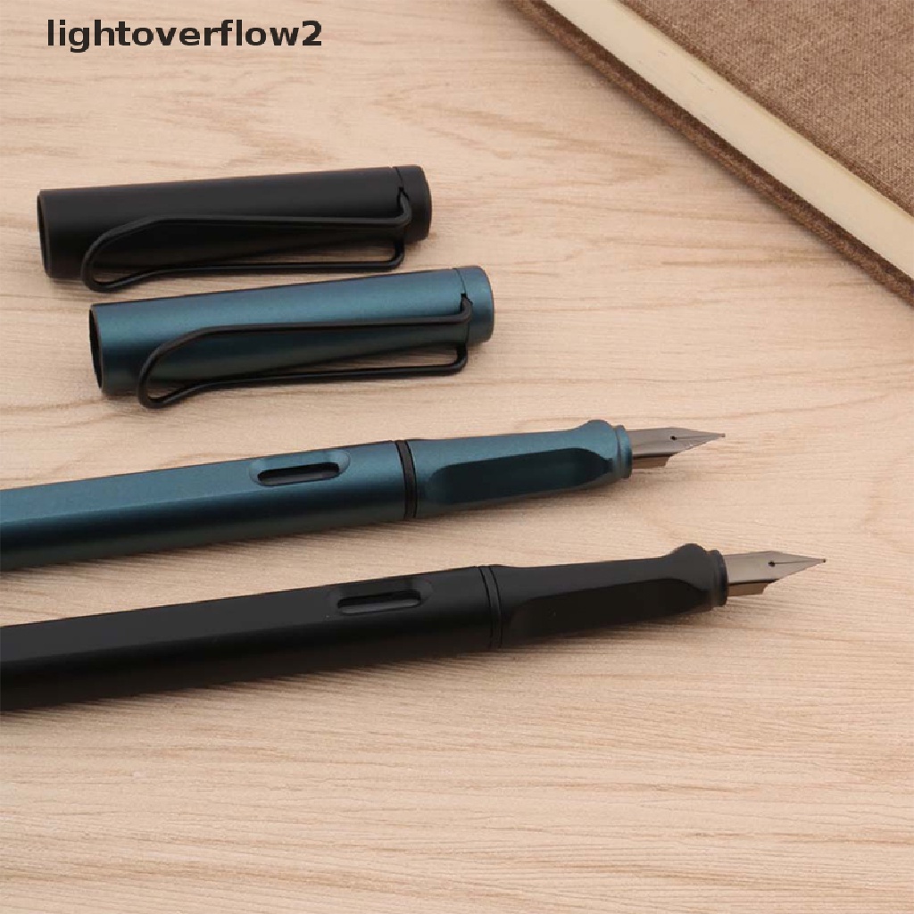 (lightoverflow2) Pulpen Tinta Warna Abu-Abu Tua Bahan Plastik Untuk Sekolah / Kantor