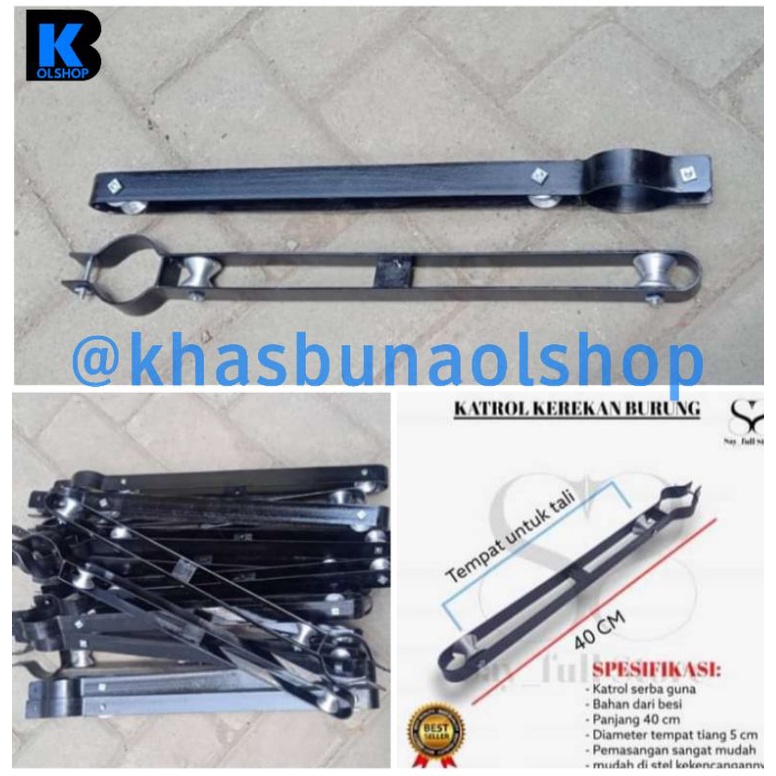 katrol kerekan sangkar burung