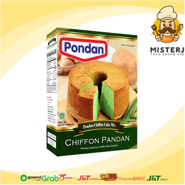 

Pondan Chiffon Pandan | 400 Gram | Pondan Premiks Chiffon Pandan