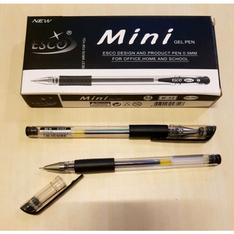 Pulpen Gel Lancip Esco Mini (LUSIN)