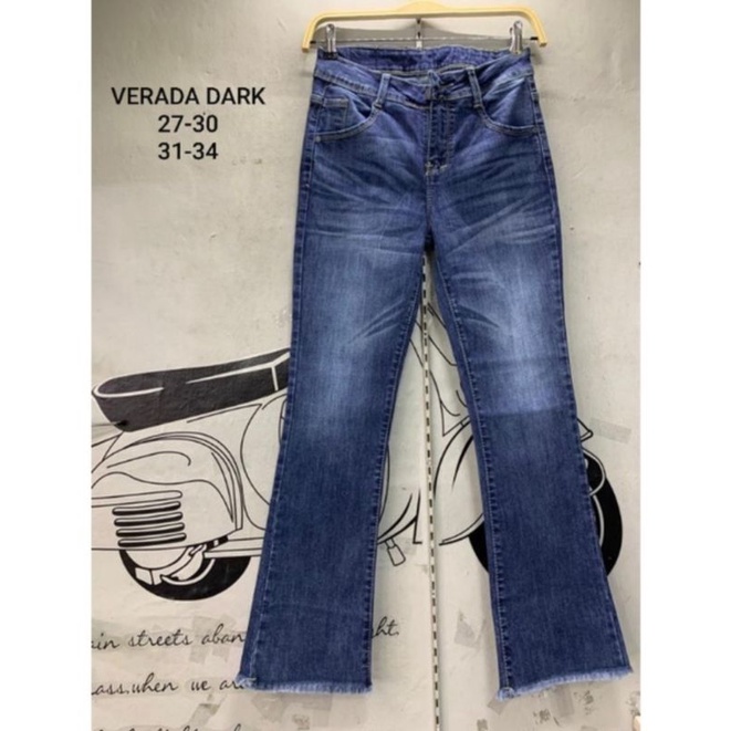 NEW CELANA CUTBRAY/CUTBRAI WANITA JUMBO VARIASI VERADA DAN EMILY WHISKER SUPER DENIM SIZE 31 SAMPAI 38