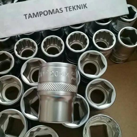 Terpopuler--Mata Sok 22 mm Tekiro DR.1/2" Kunci Sok Tekiro 22mm kunci CVT