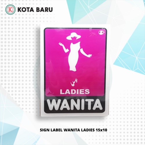 

SIGN LABEL WANITA LADIES 15x10