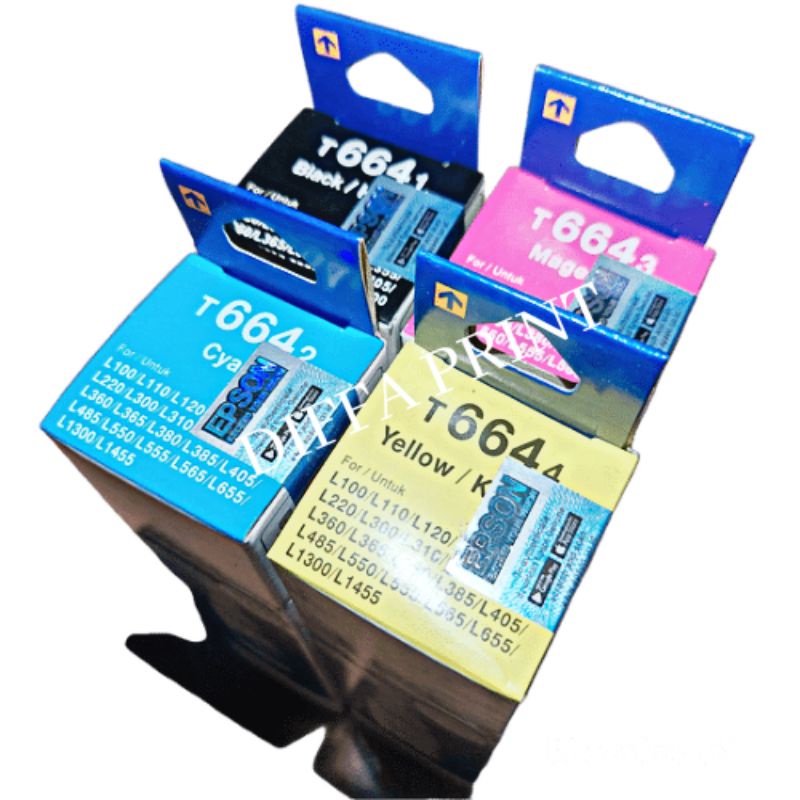 Tinta Printer L100 L110 L120 L121 L200 L210 L220 L300 L310 L350 L355 L360 L365 L380 L385 L405 L485 L550 L555 L565 L655 L1300 L1455 Original 70ml