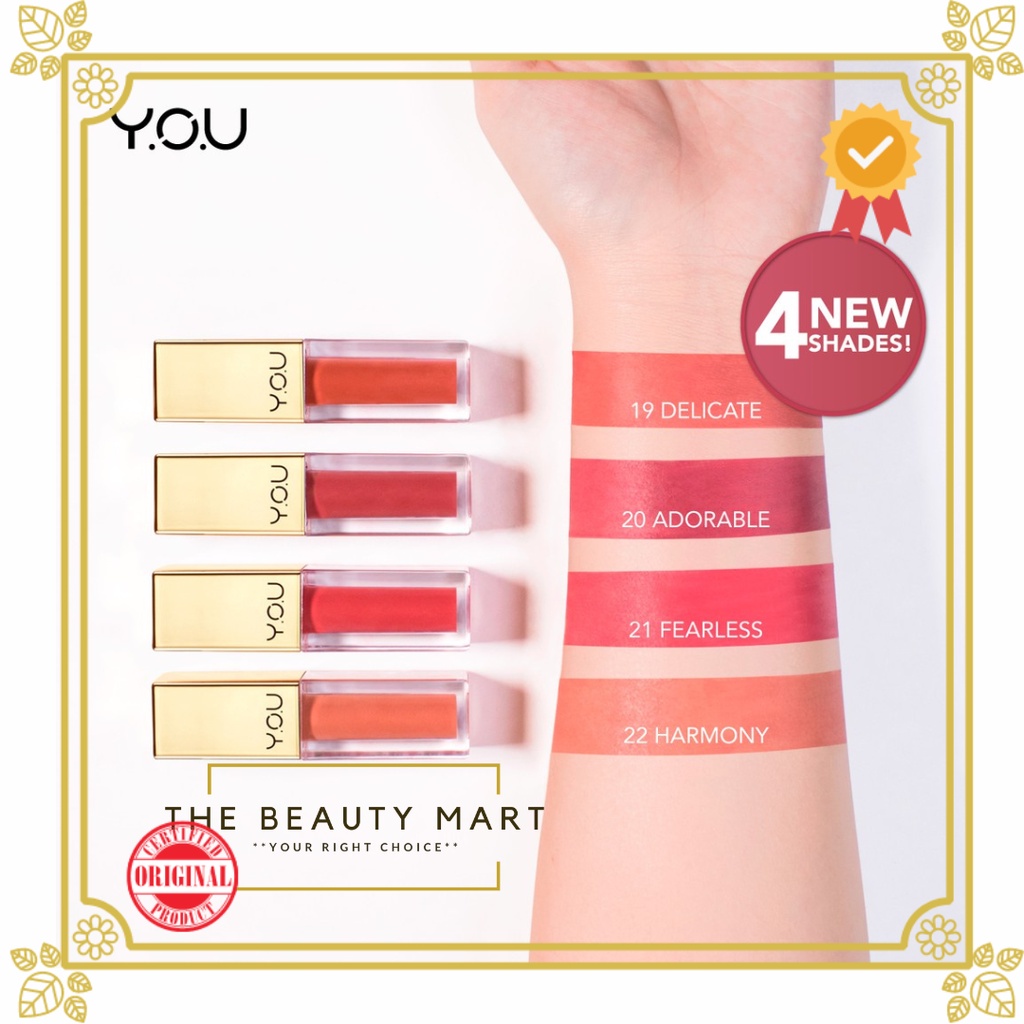 Y.O.U The Gold One Rouge Velvet Lip Cream | Pigmented Color Lip Cream