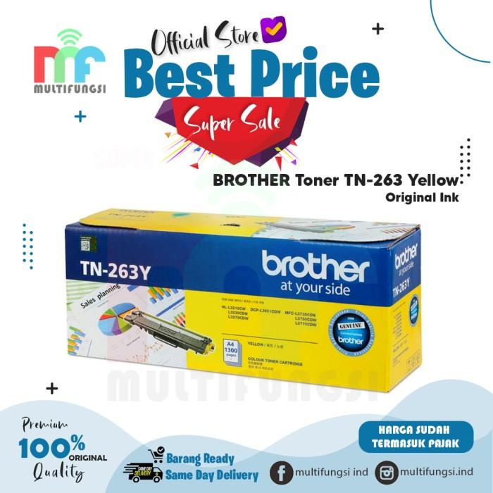 Toner Brother Toner Tn-263Y Original Yellow For Dcp-L3551Cdw Tn-263 / Tn263