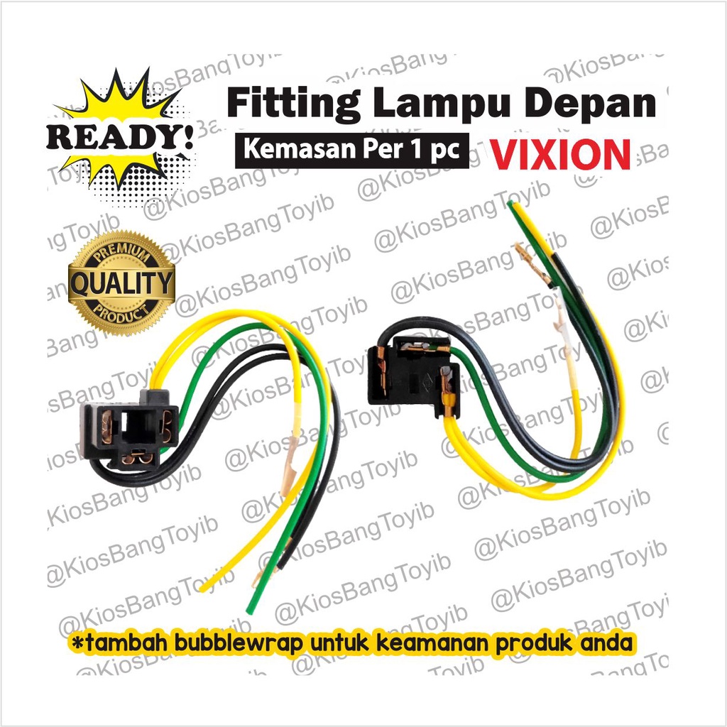 Fitting Cop Soket Socket Lampu Depan H4 Yamaha VIXION SCOOPY (yusho)