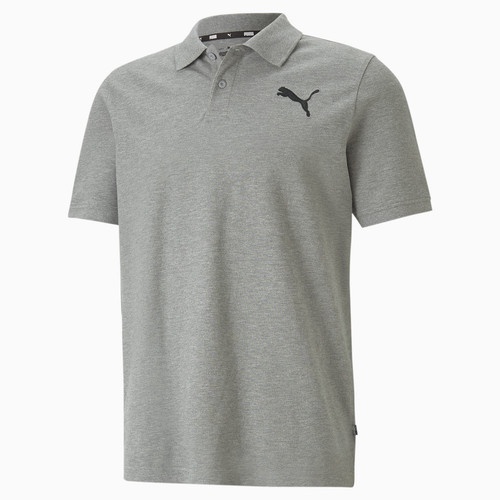 Kaos Kerah Puma Pria Essential Pique Polo Medium Gray Men 586674 53