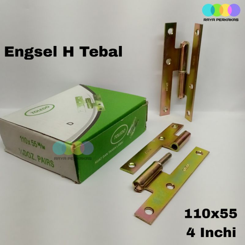 Engsel Tebal H Cabut Toledo 110x55 4 Inchi