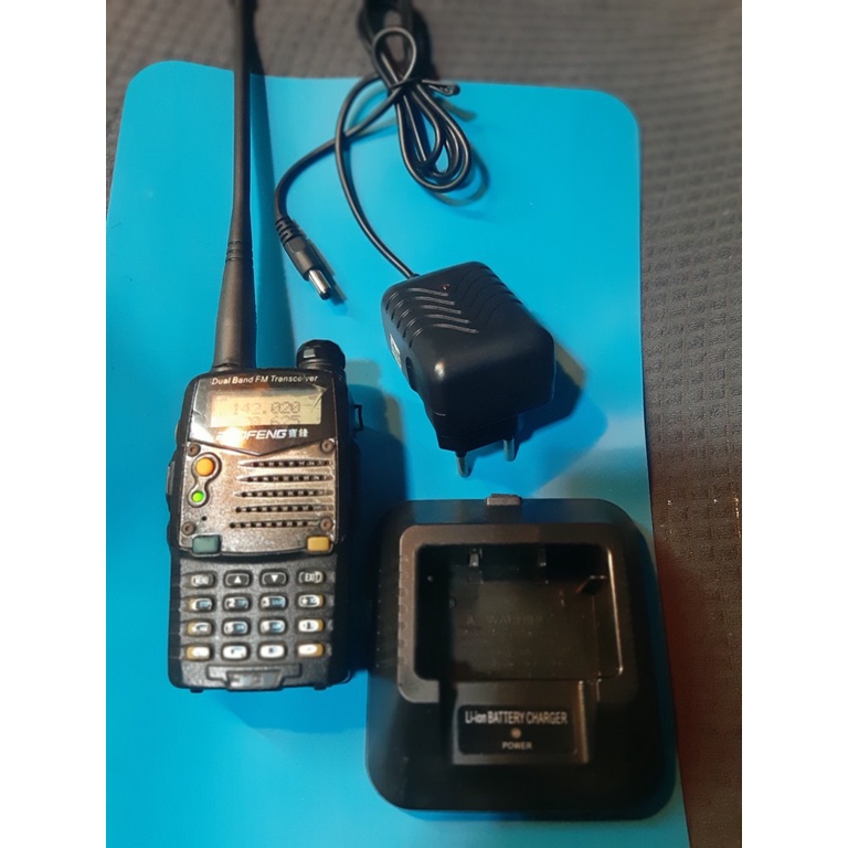 Baofeng Uv5r a Dual Band Second Normal Ht Baofeng UV 5R A Lengkap Charger Power 4 watt Baterai awet 