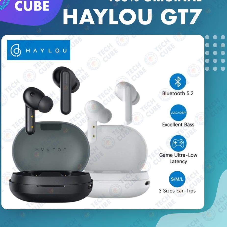 Cuma disini--Haylou GT7 TWS Wireless Earphone Headset Bluetooth Alt GT1 GT5 GT6 Pro