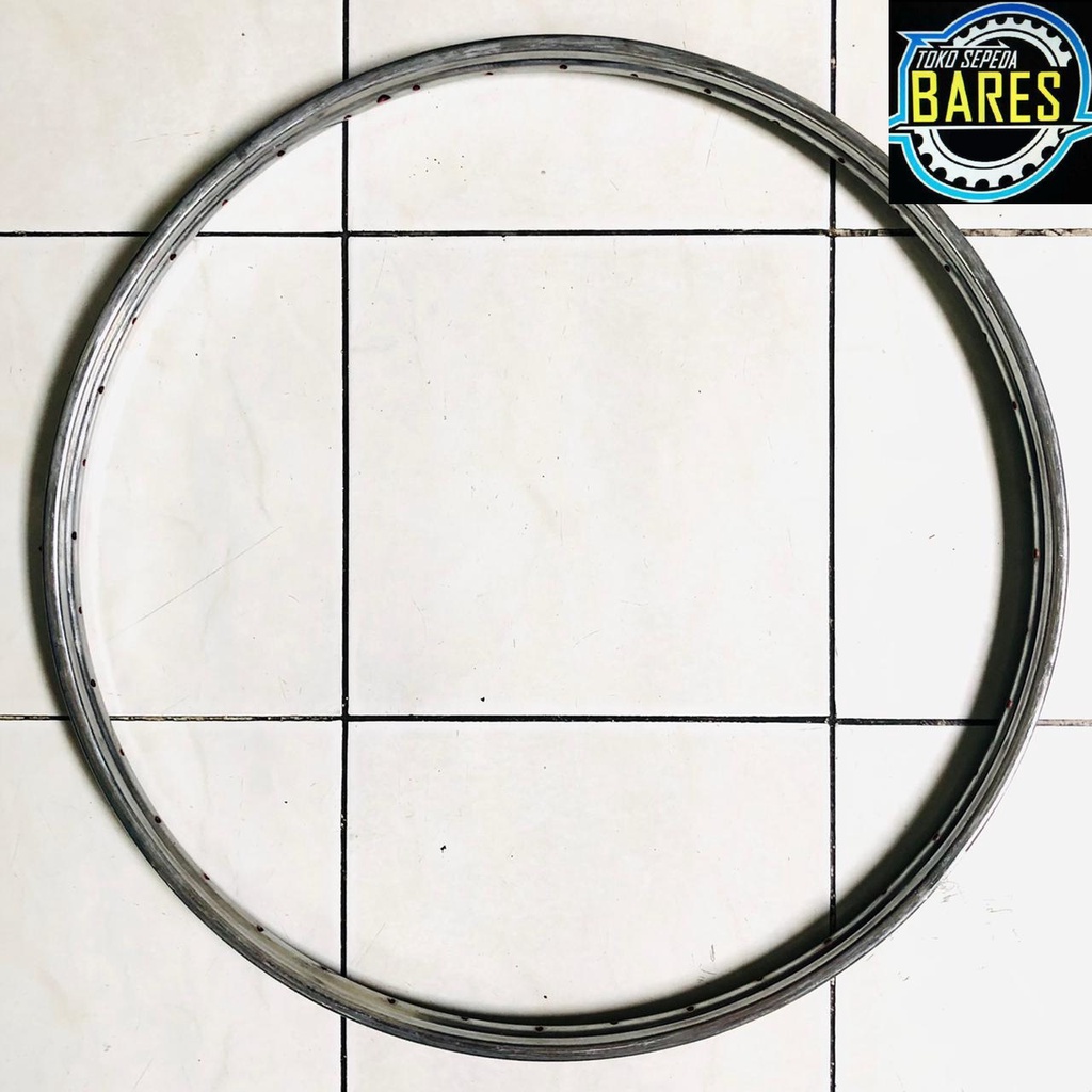 Velg / Rim Sepeda Jengki 26 x 1 3/8 Lubang 32 / 40 Besi RRC