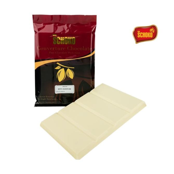 

[COD] SCHOKO White Chocolate Couverture Block - 1 Kg / Coklat Kovertur [COD]