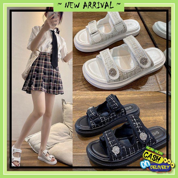 Sandal Sendal Gunung Wanita Tali Silang Sendal Gunung Wanita Korea Sendal Casual Harian Remaja Kekin