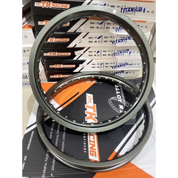 velg TK racing  titanium 160/185 ring 17 velg tak racing titanium ring 17 ukuran 160/185 set