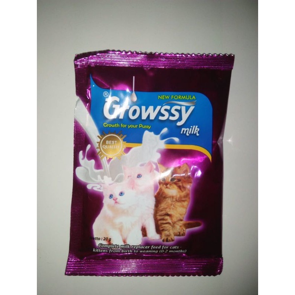 Growssy Milk 20g_Susu Kucing Growssy sachet 20g