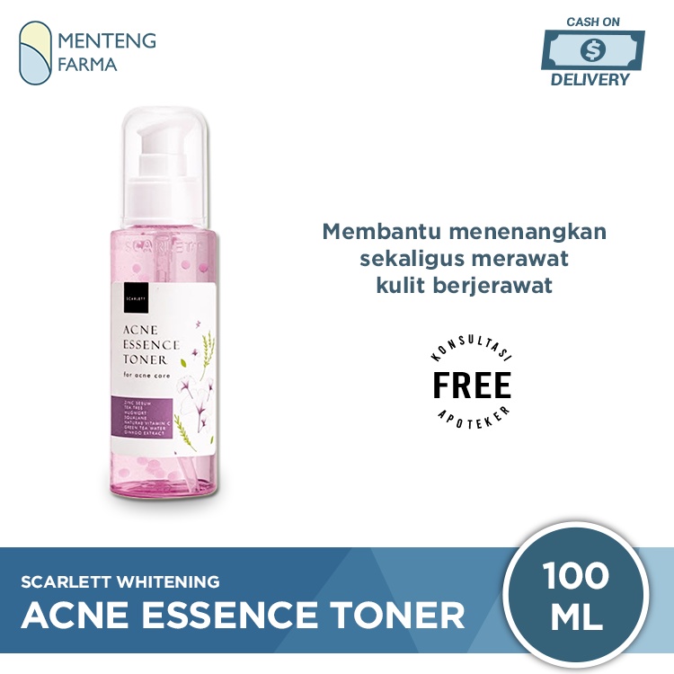 Scarlett Whitening Acne Essence Toner 100 ML - Toner Untuk Kulit Berjerawat