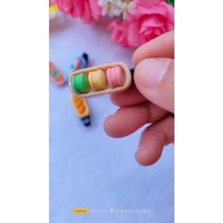 Sepasang Jepit Rambut mini  bentuk makanan jepit anak jepit wanita dewasa jepit rambut unik