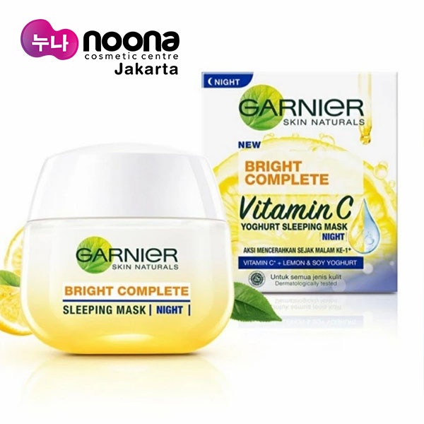 GARNIER BRIGHT COMPLETE YOGHURT SLEEPING MASK (NIGHT) 50ML