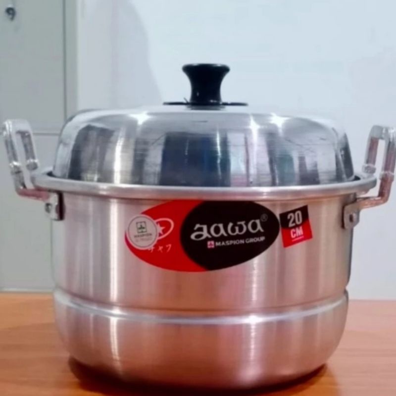 Panci kukusan jawa 20 cm/panci dandang/panci serbaguna jawa maspion
